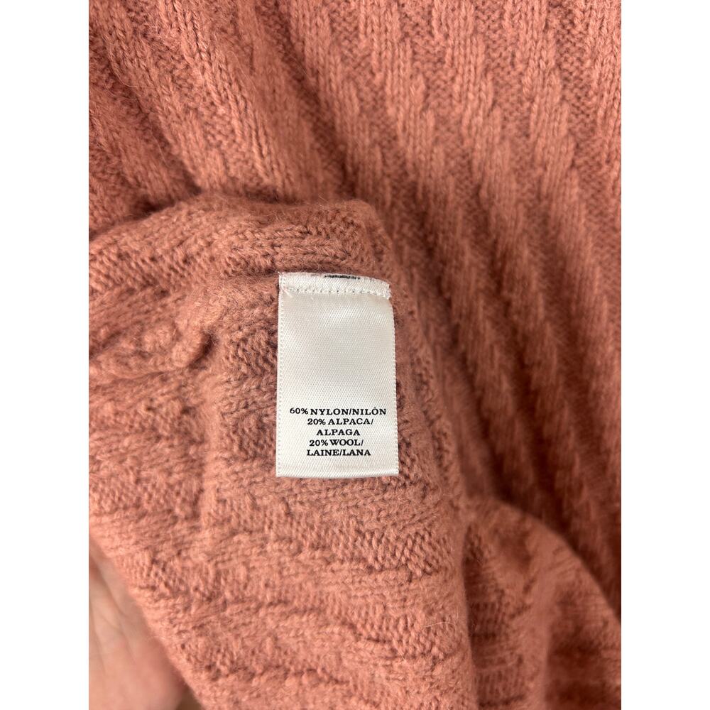 Ann Taylor Alpaca Wool Blend Knit Sweater Pink Boat Neck Women's Small - Picture 5 of 10
